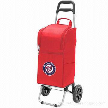 Trolley cooler bags, measures 37.5 x 15.3 x 13"